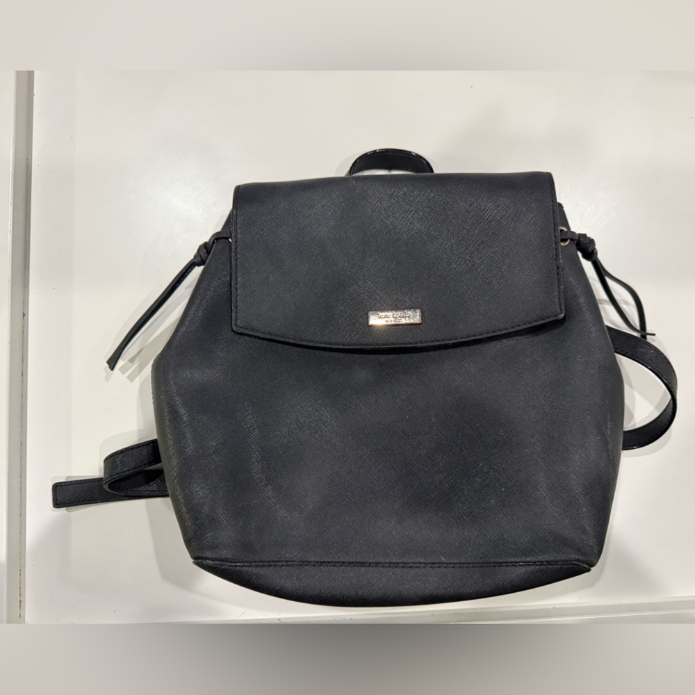 Kate Spade WKRU4249 Jessie Laurel Way Saffiano Leather Backpack Black